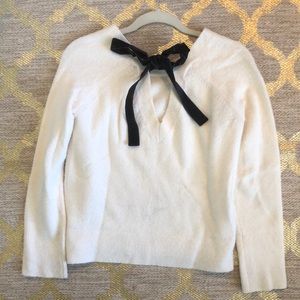 J. Crew Sweater with velvet bow on back